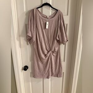 Anthropologie Mauve Knotted Dress